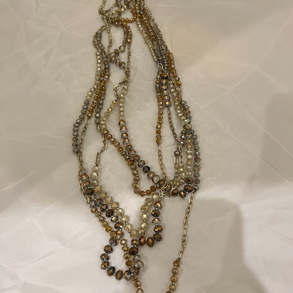 LOFT  Multistrand Crystal Necklace - Picture 7 of 8